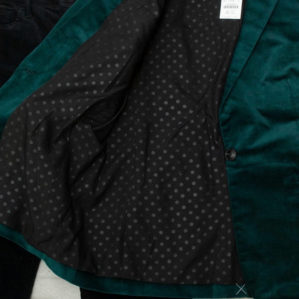 NWT J. Crew Velveteen Blazer in Old Forest size 6 - Picture 4 of 9